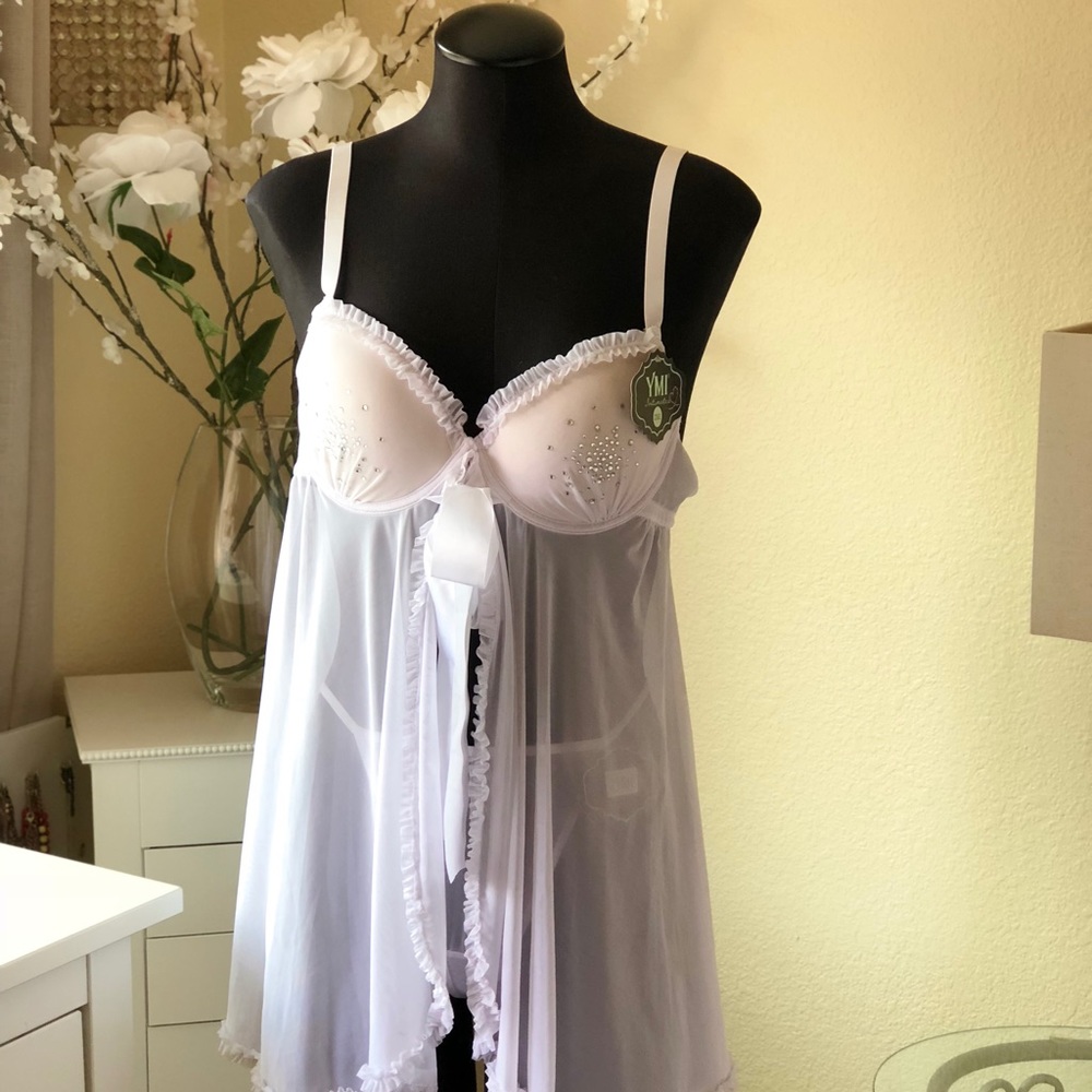 Bridal Teddy with panties